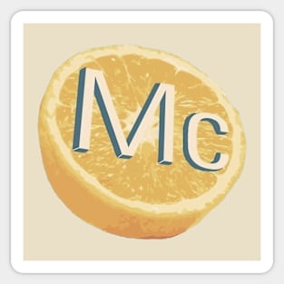 MC Orange Sticker